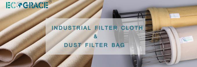 Air Filter Material Needle Felt Filter Aramid / Nomex / PPS / Fiberglass PTFE