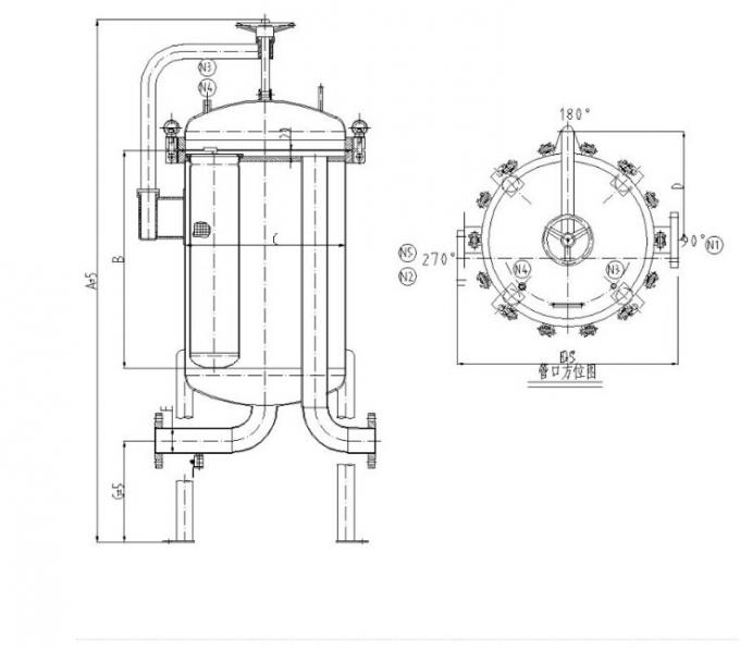 50 Micron Filter Bag Filter Housing Water Treatment Micron Bag Filters (7 inch X 17 inch)