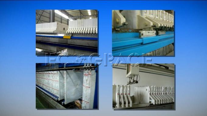 Automatic PF800 Membrane Filter Press Slurry Filter Press Sludge Drying Machine