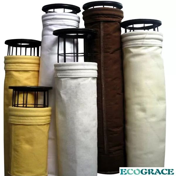 Cement Kiln dust Teflon PTFE Filter Bag / PTFE Filter Bag High Efficiency D150 * 5000