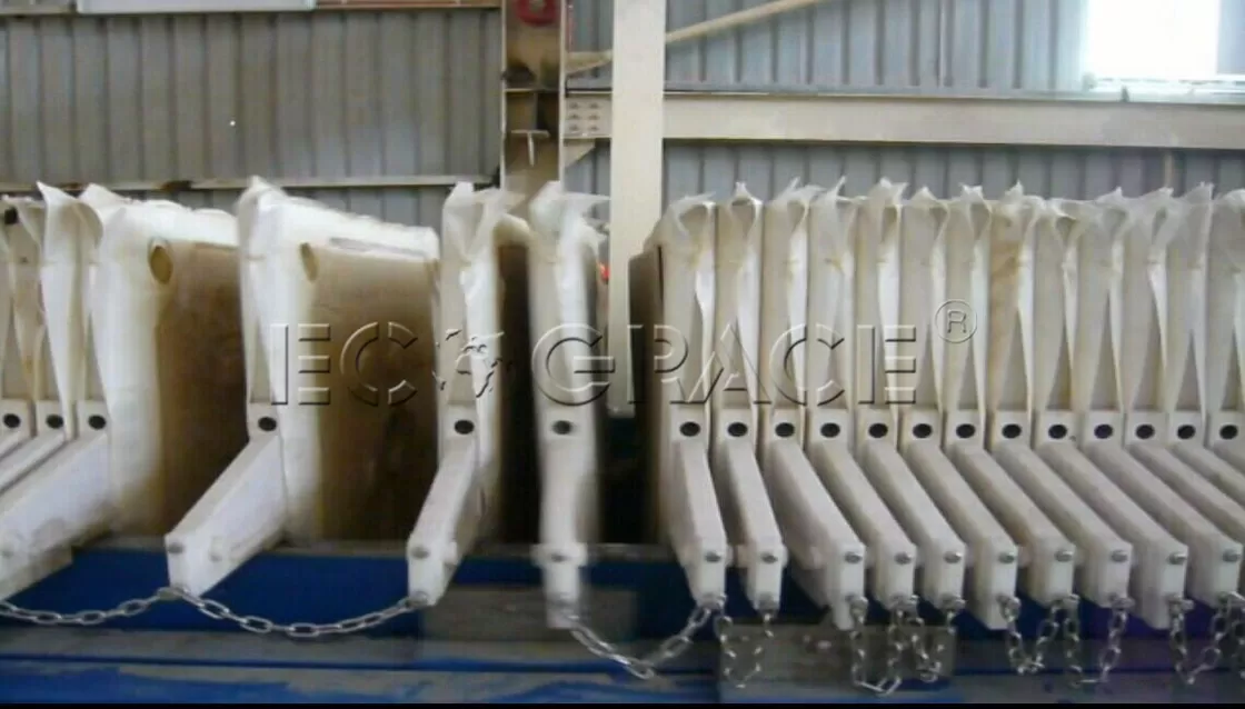 Automatic PF800 Membrane Filter Press Slurry Filter Press Sludge Drying Machine